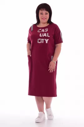 *Платье женское Ф-1-30б (бордо)