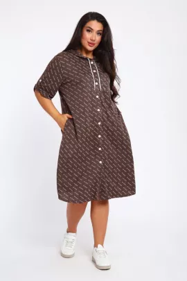 Платье 31864 коричневый последний размер