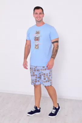 Пижама мужская 9-210а (индиго)