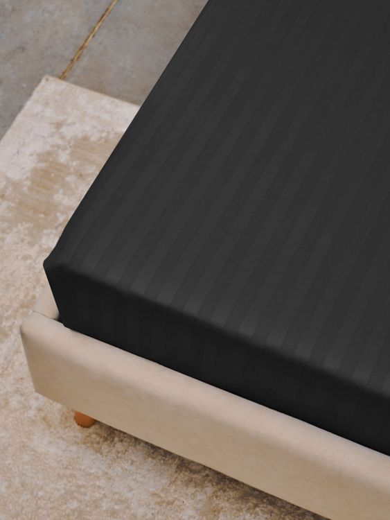 Простыня Микрофибра Страйп - Серый