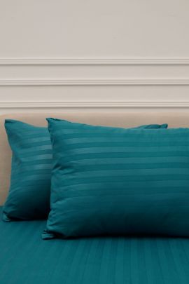 Комплект наволочек Микрофибра Страйп - Морская волна