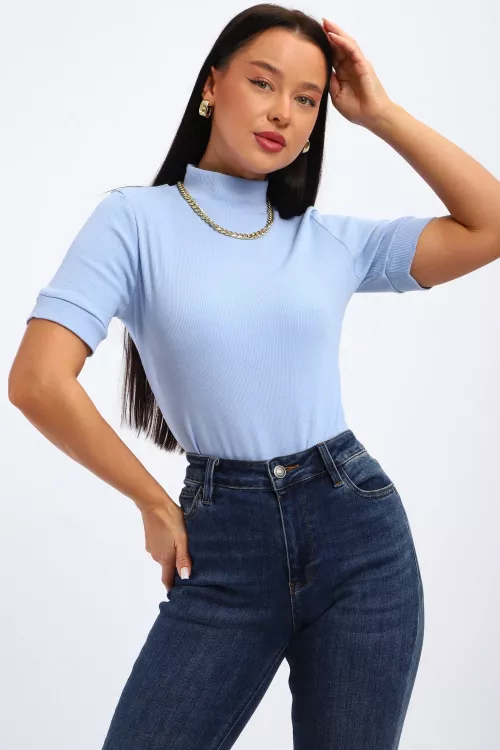 Водолазка женская с коротким рукавом 32105