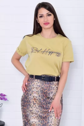 *Футболка женская Ф-2-038б (горчица)