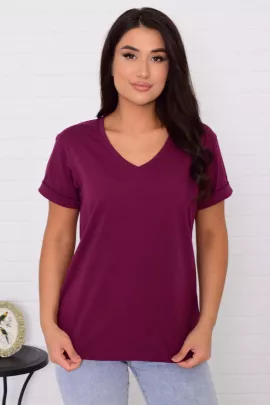 Футболка женская 6-192ж (марсала)