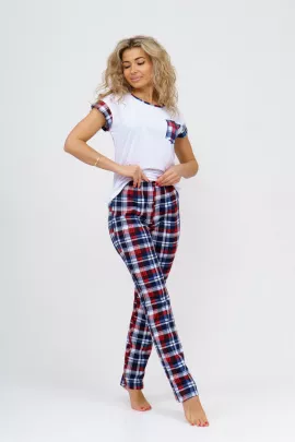 Костюм женский В клеточку (графит)