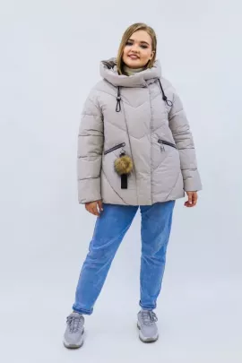 Куртка №6 зимняя бежевый последний размер