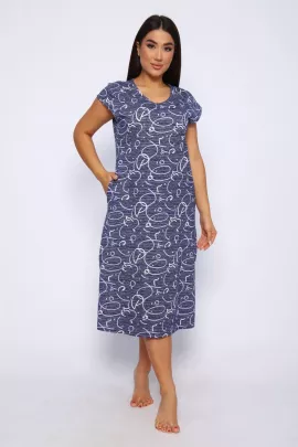 Платье 015-3 синий последний размер