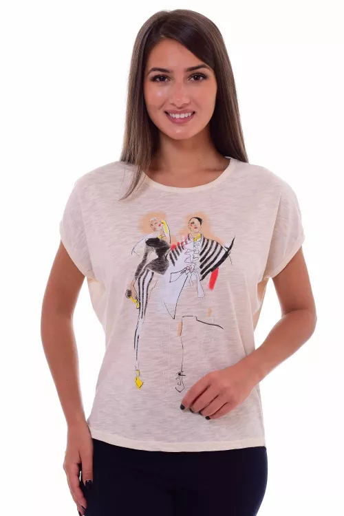 Футболка женская 6-143г (молоко)