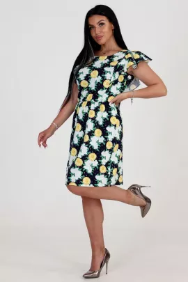 Платье 24763 синий последний размер