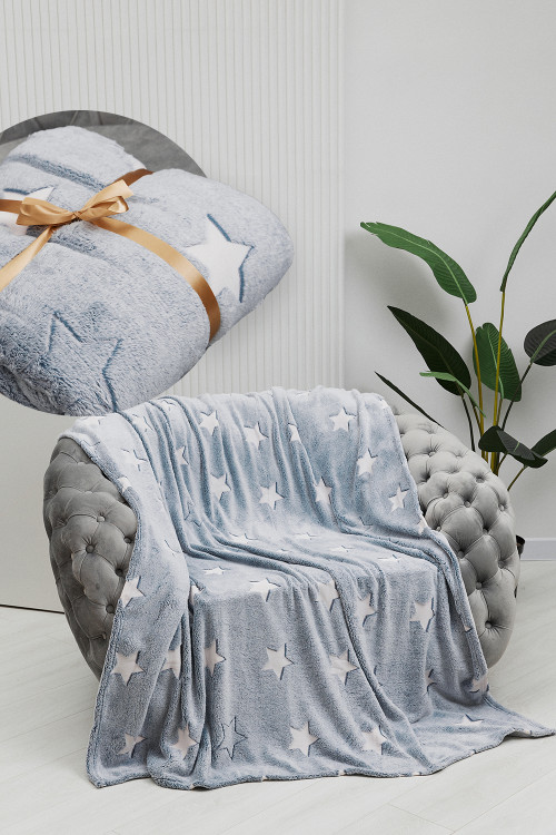 Плед велсофт 1P-179 ЗВЕЗДЫ