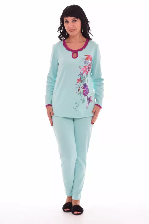 Пижама женская 1-102а (ментол)