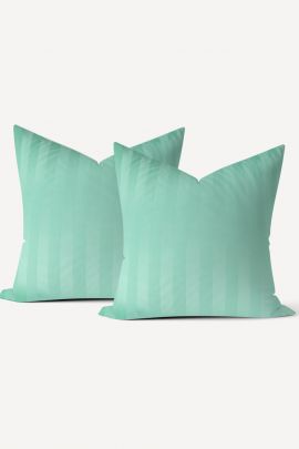 Комплект наволочек сатин страйп - Нежная мята