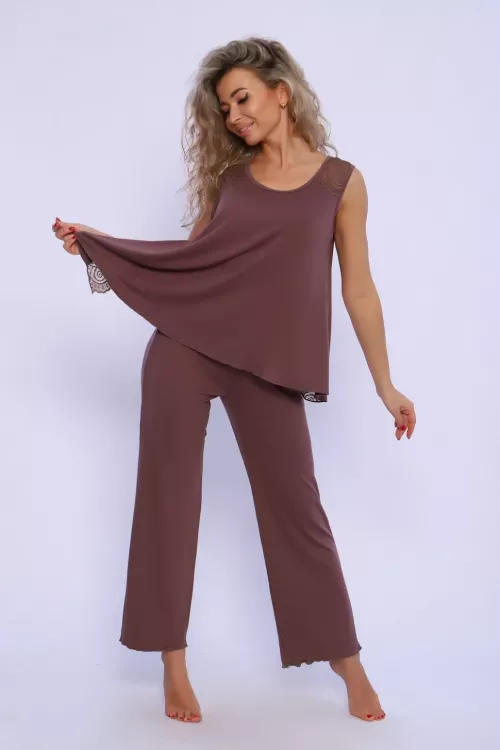 Пижама 78542 шоколад последний размер